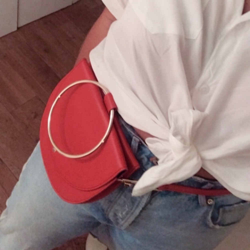 Theory Whitney crossbody/belt bag in Paprika